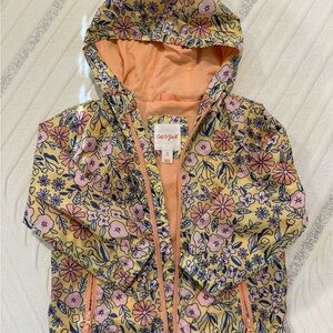 Cat & Jack Kids Floral Raincoat - Yellow and Pink